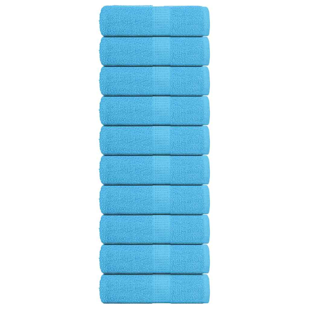Waschtücher FROGN 10 Stk. Türkis 30x30 cm 360 g/m²