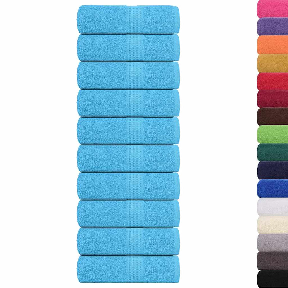 Waschtücher FROGN 10 Stk. Türkis 30x30 cm 360 g/m²