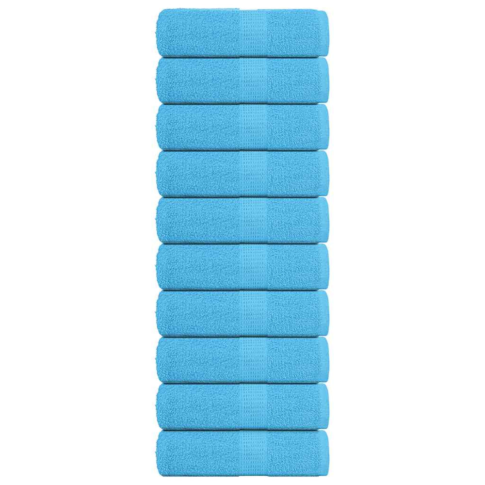 Gästetücher FROGN 10 Stk. Türkis 30x50 cm 360 g/m²