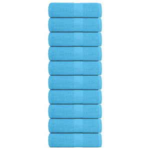 Gästetücher FROGN 10 Stk. Türkis 30x50 cm 360 g/m²