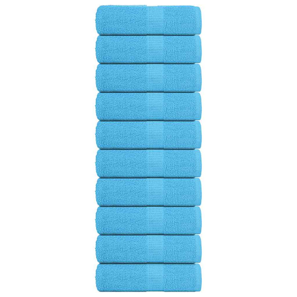 Gästetücher FROGN 10 Stk. Türkis 30x50 cm 360 g/m²