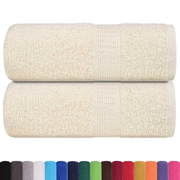 Waschtücher FROGN 2 Stk. Creme 30x30 cm 360 g/m²