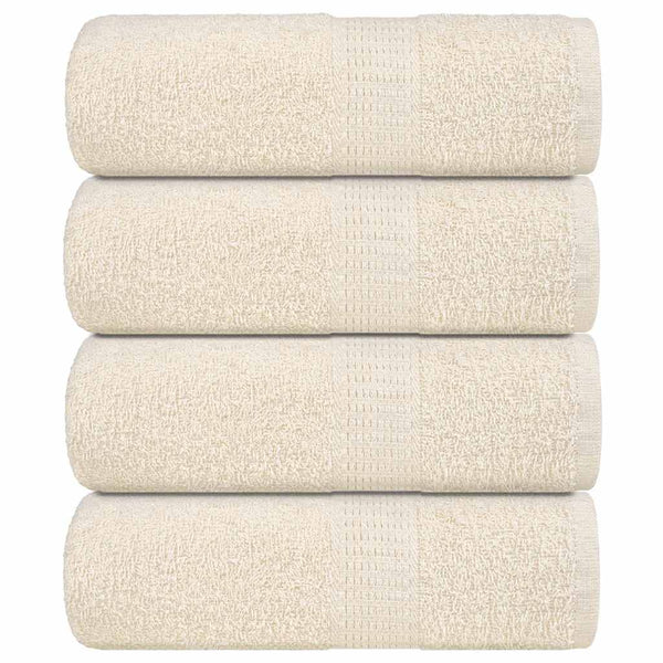 Waschtücher FROGN 4 Stk. Creme 30x30 cm 360 g/m²