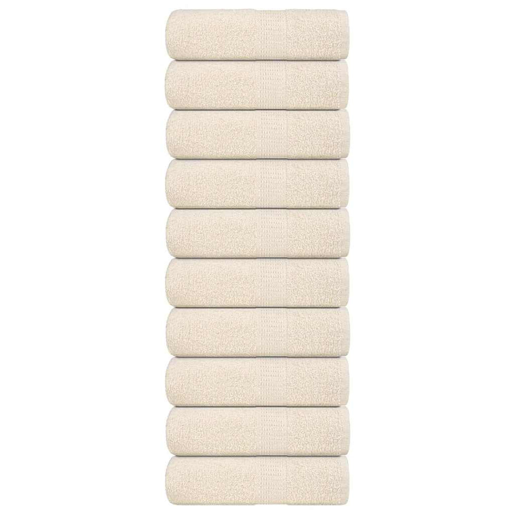 Waschtücher FROGN 10 Stk. Creme 30x30 cm 360 g/m²