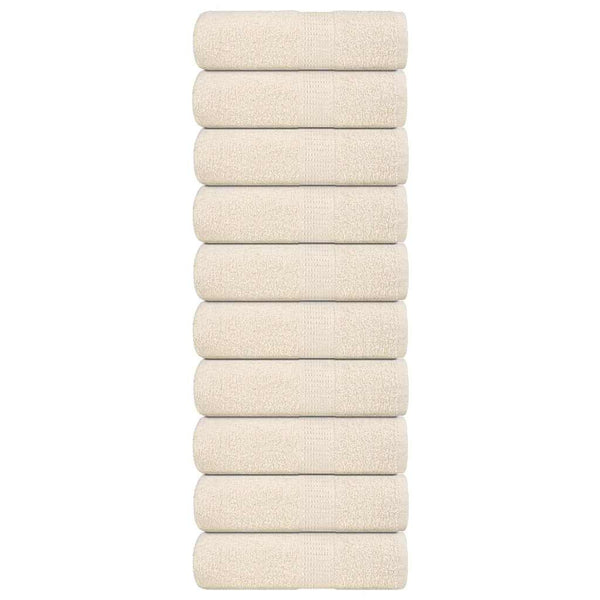 Waschtücher FROGN 10 Stk. Creme 30x30 cm 360 g/m²