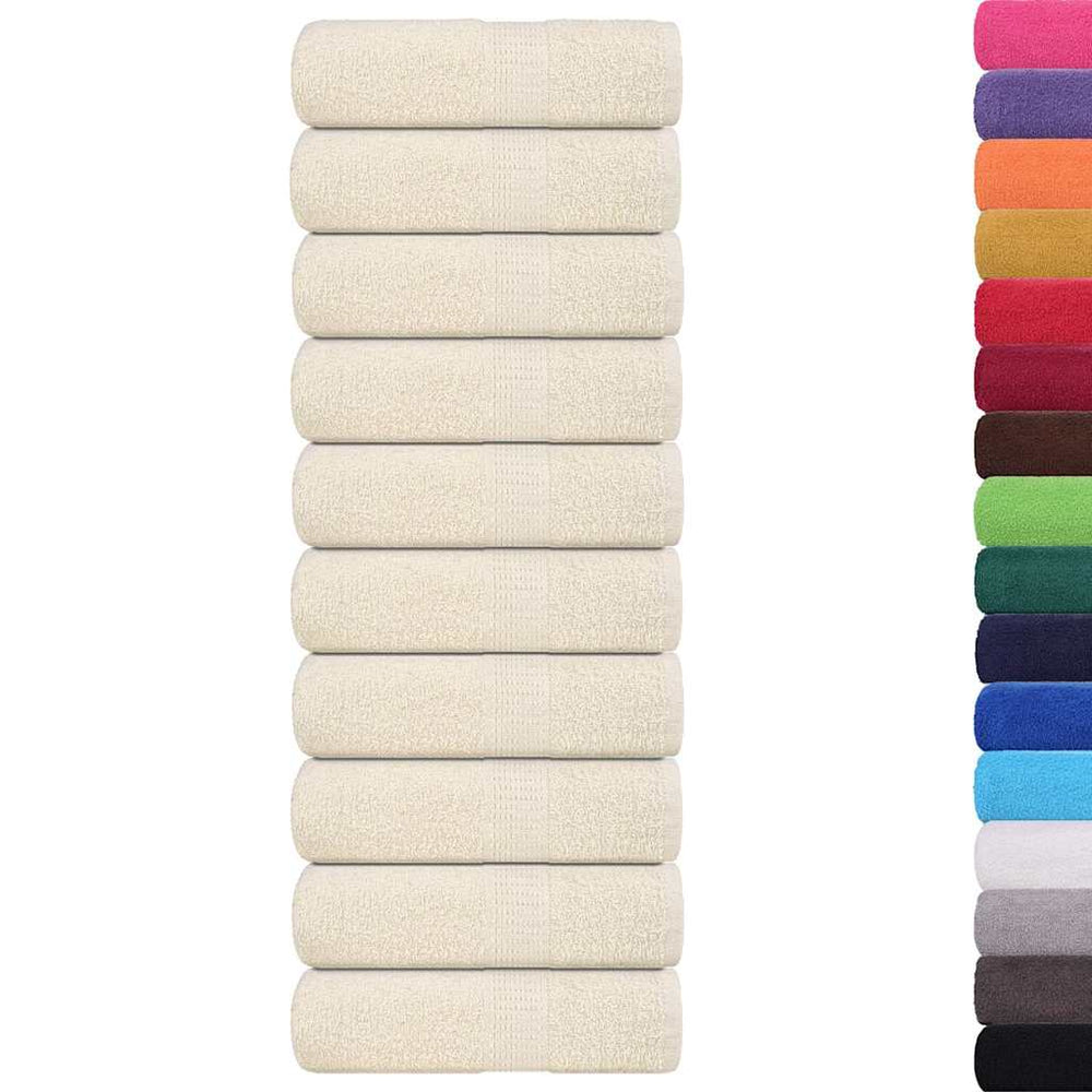 Waschtücher FROGN 10 Stk. Creme 30x30 cm 360 g/m²