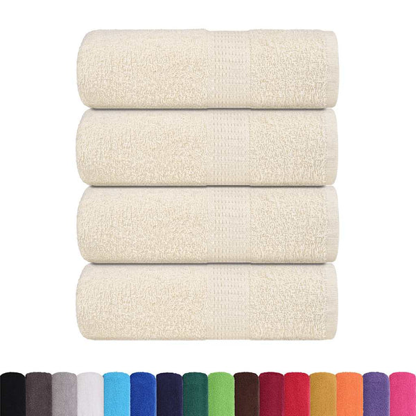 Gästetücher FROGN 4 Stk. Creme 30x50 cm 360 g/m²