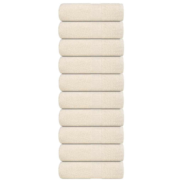 Gästetücher FROGN 10 Stk. Creme 30x50 cm 360 g/m²