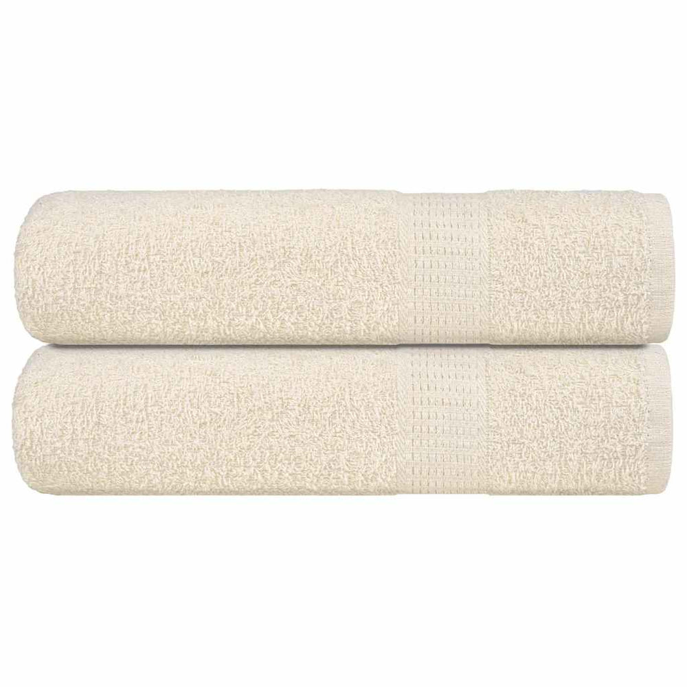 Badetücher FROGN 2 Stk. Creme 100x150 cm 360 g/m²