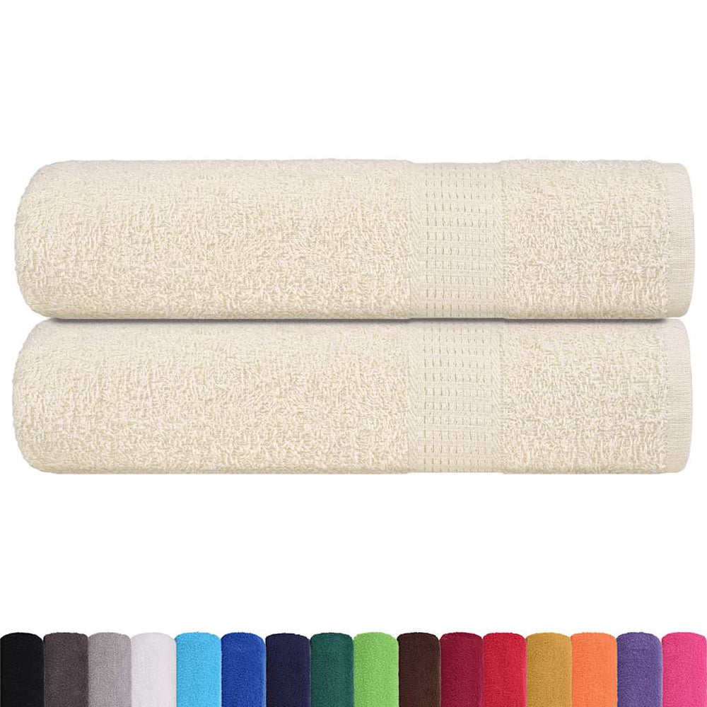 Badetücher FROGN 2 Stk. Creme 100x150 cm 360 g/m²