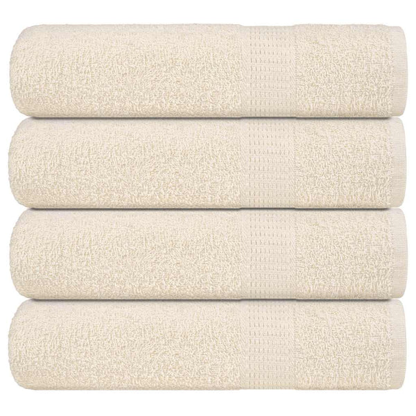 Badetücher FROGN 4 Stk. Creme 100x150 cm 360 g/m²