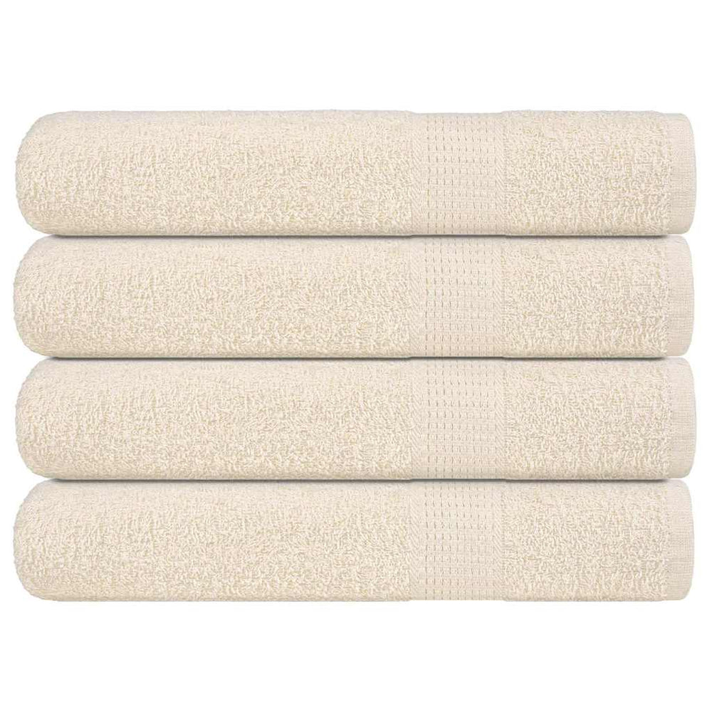 Saunatücher FROGN 4 Stk. Creme 80x200 cm 360 g/m²