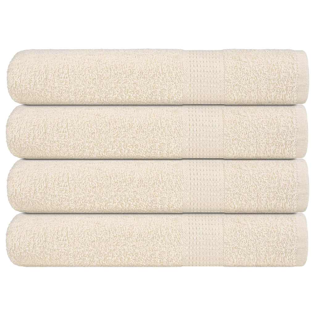Saunatücher FROGN 4 Stk. Creme 80x200 cm 360 g/m²