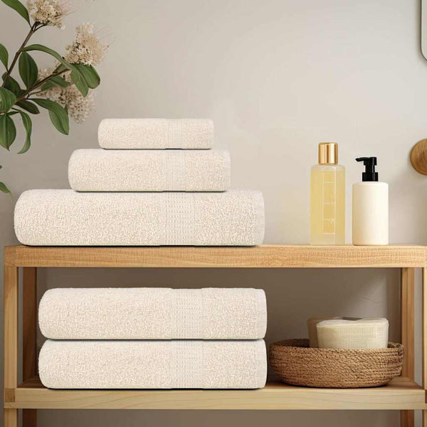 Saunatücher FROGN 4 Stk. Creme 80x200 cm 360 g/m²