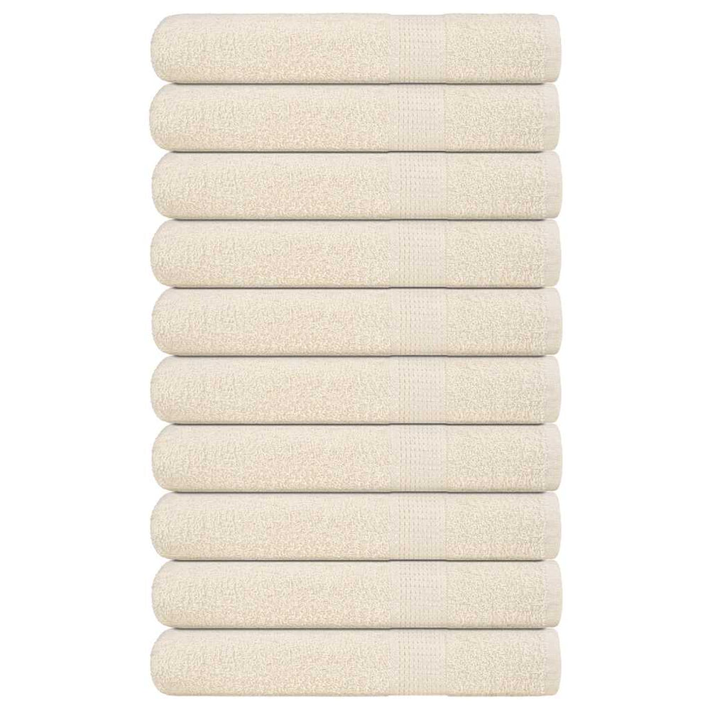 Saunatücher FROGN 10 Stk. Creme 80x200 cm 360 g/m²