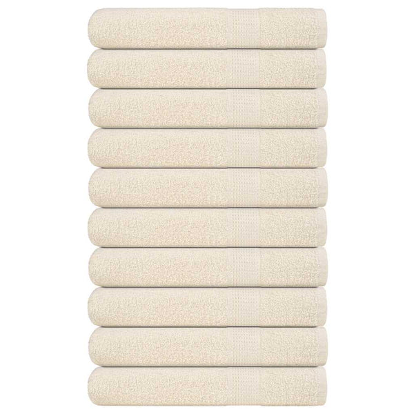 Saunatücher FROGN 10 Stk. Creme 80x200 cm 360 g/m²