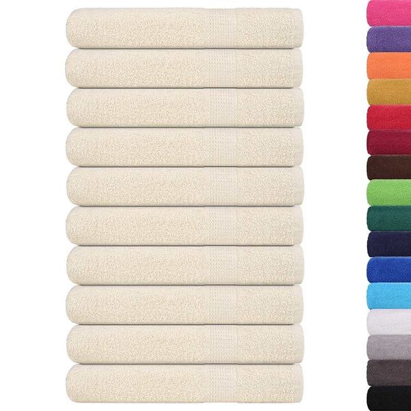 Saunatücher FROGN 10 Stk. Creme 80x200 cm 360 g/m²