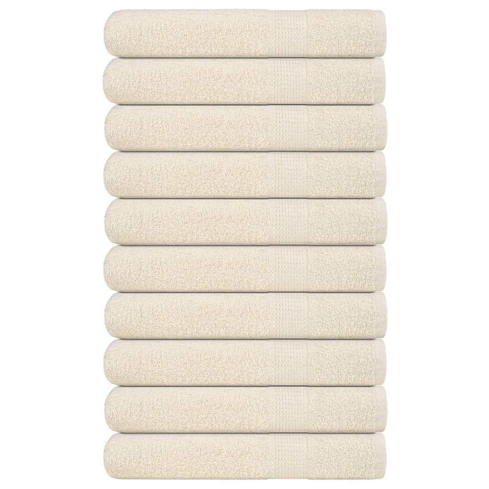 Handtücher FROGN 10 Stk. Creme 100x200 cm 360 g/m²