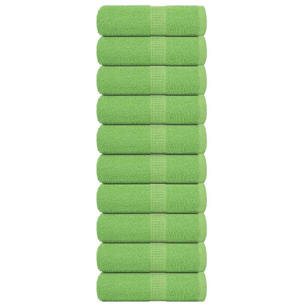 Gästetücher FROGN 10 Stk. Apfelgrün 30x50 cm 360 g/m²
