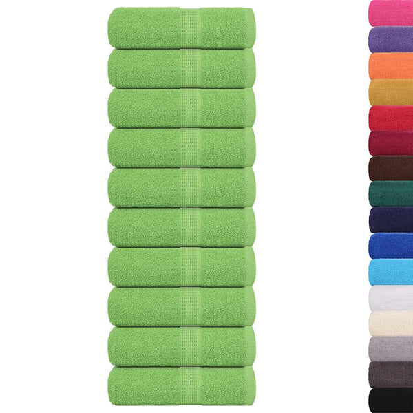 Gästetücher FROGN 10 Stk. Apfelgrün 30x50 cm 360 g/m²