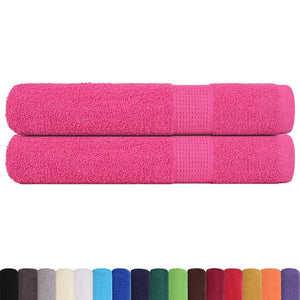 Saunatücher FROGN 2 Stk. Rosa 80x200 cm 360 g/m²