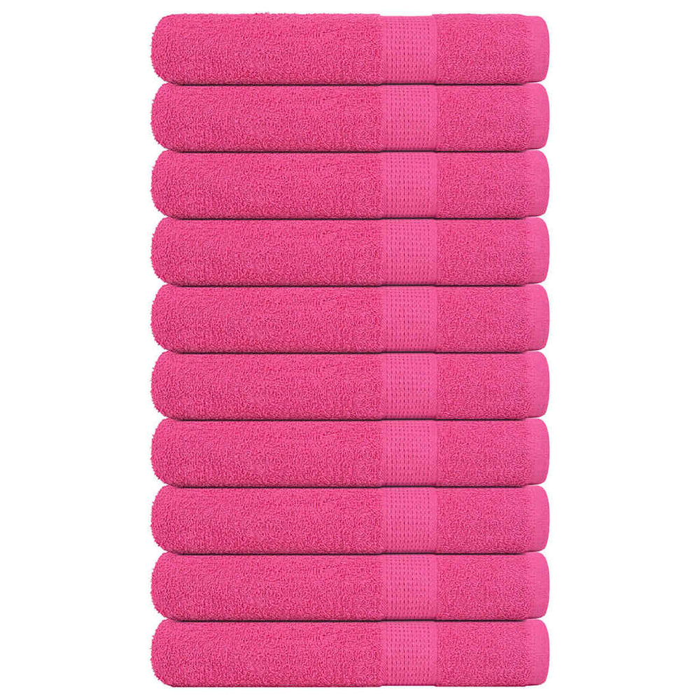 Handtücher FROGN 10 Stk. Rosa 100x200 cm 360 g/m²