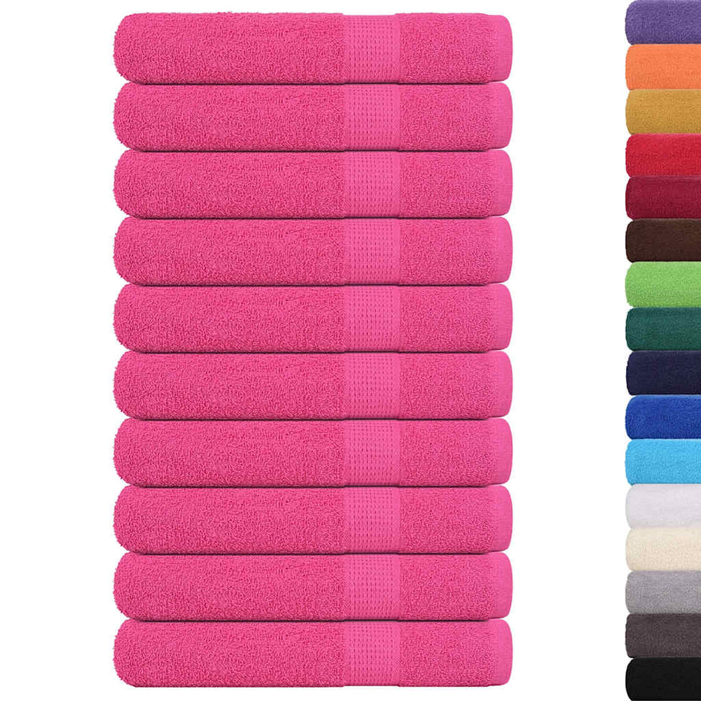 Handtücher FROGN 10 Stk. Rosa 100x200 cm 360 g/m²