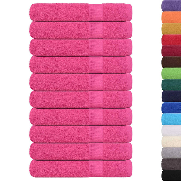 Handtücher FROGN 10 Stk. Rosa 100x200 cm 360 g/m²