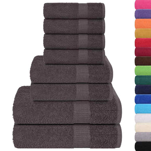 8-tlg. Handtuch-Set FROGN Anthrazit 360 g/m²