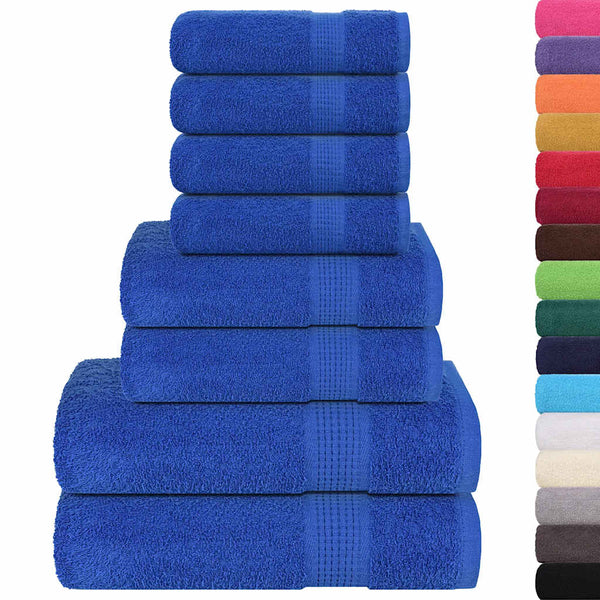 8-tlg. Handtuch-Set FROGN Blau 360 g/m²