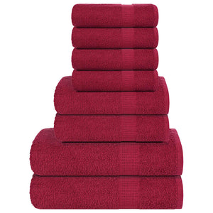 8-tlg. Handtuch-Set FROGN Bordeaux 360 g/m²