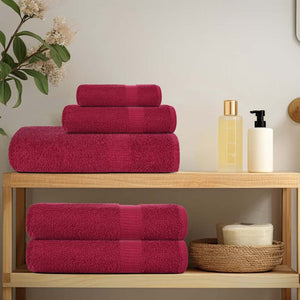 8-tlg. Handtuch-Set FROGN Bordeaux 360 g/m²