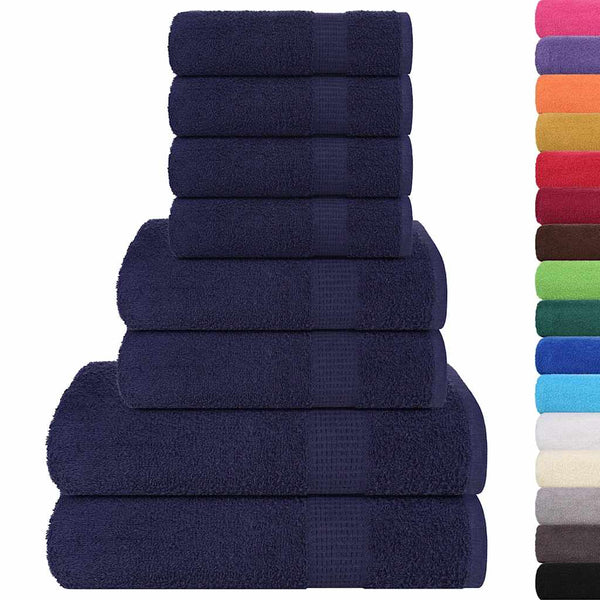 8-tlg. Handtuch-Set FROGN Marineblau 360 g/m²