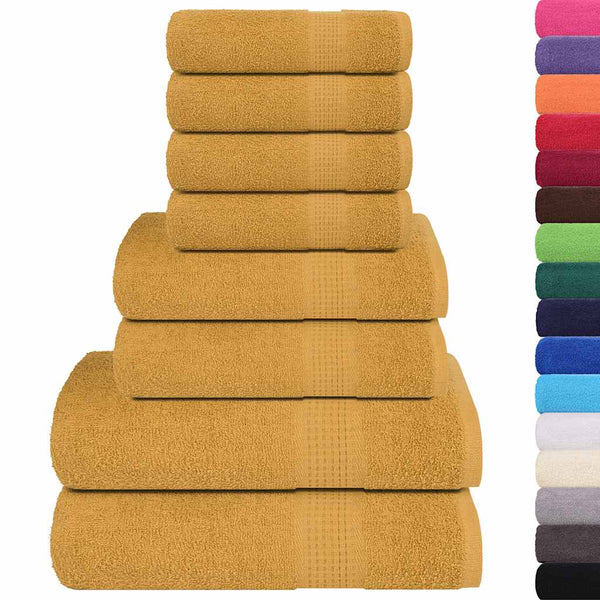 8-tlg. Handtuch-Set FROGN Gold 360 g/m²