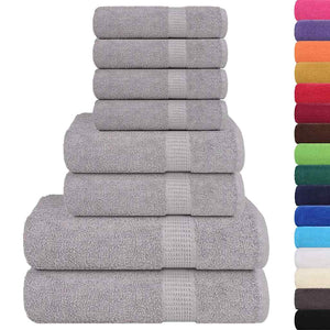 8-tlg. Handtuch-Set FROGN Grau 360 g/m²