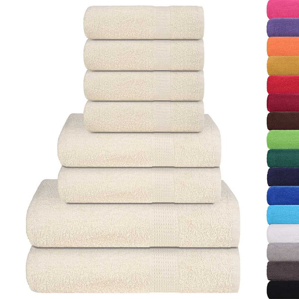 8-tlg. Handtuch-Set FROGN Creme 360 g/m²