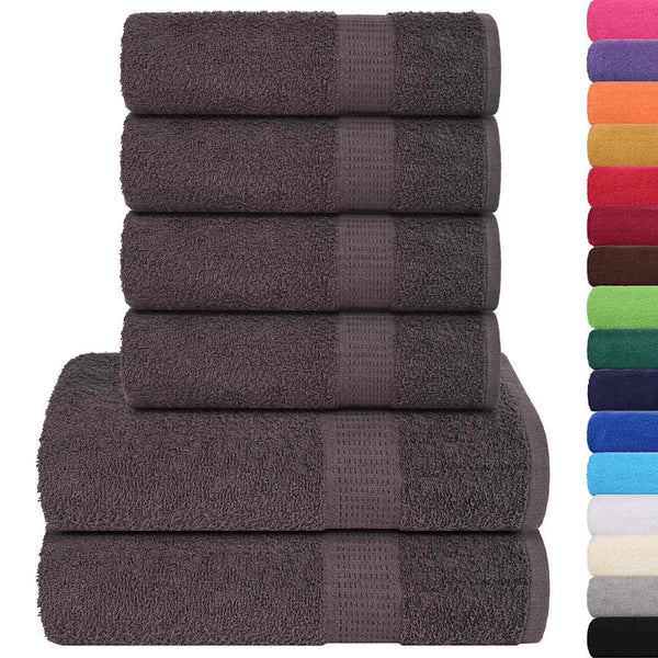 6-tlg. Handtuch-Set FROGN Anthrazit 360 g/m²