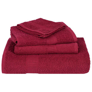 6-tlg. Handtuch-Set FROGN Bordeaux 360 g/m²