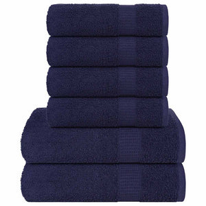 6-tlg. Handtuch-Set FROGN Marineblau 360 g/m²