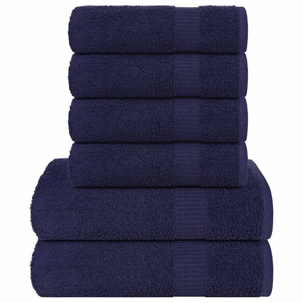6-tlg. Handtuch-Set FROGN Marineblau 360 g/m²