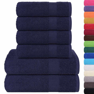 6-tlg. Handtuch-Set FROGN Marineblau 360 g/m²