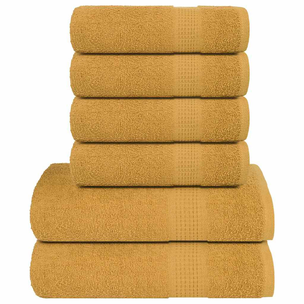 6-tlg. Handtuch-Set FROGN Gold 360 g/m²