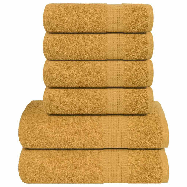 6-tlg. Handtuch-Set FROGN Gold 360 g/m²