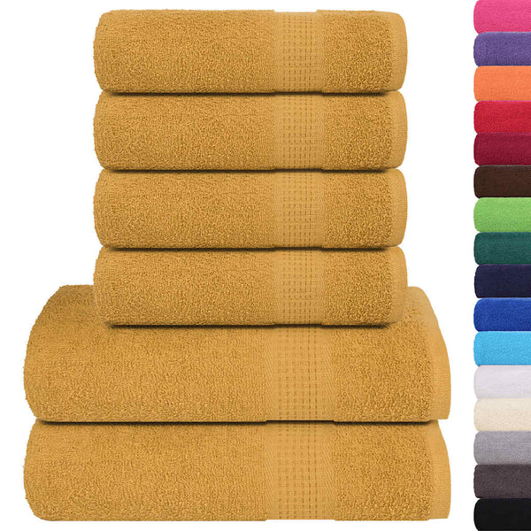 6-tlg. Handtuch-Set FROGN Gold 360 g/m²