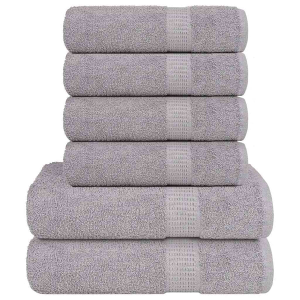 6-tlg. Handtuch-Set FROGN Grau 360 g/m²