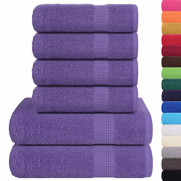 6-tlg. Handtuch-Set FROGN Lila 360 g/m²