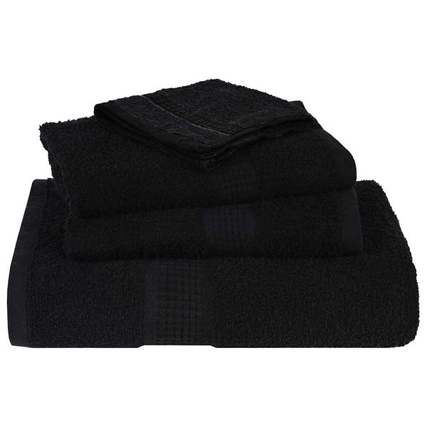 6-tlg. Handtuch-Set FROGN Schwarz 360 g/m²