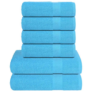 6-tlg. Handtuch-Set FROGN Türkis 360 g/m²