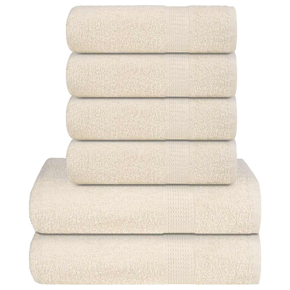 6-tlg. Handtuch-Set FROGN Creme 360 g/m²