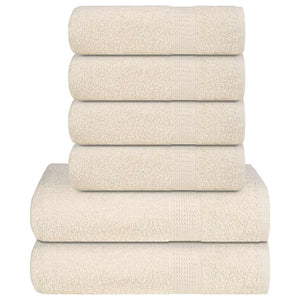 6-tlg. Handtuch-Set FROGN Creme 360 g/m²